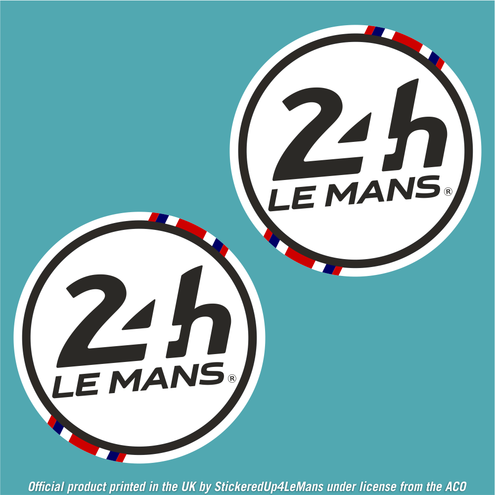 Official Le Mans 24h Le Mans Racing Door Roundels 395mm diameter (Pair of Stickers) - Officially Licensed Le Mans Product - StickeredUp4LeMans