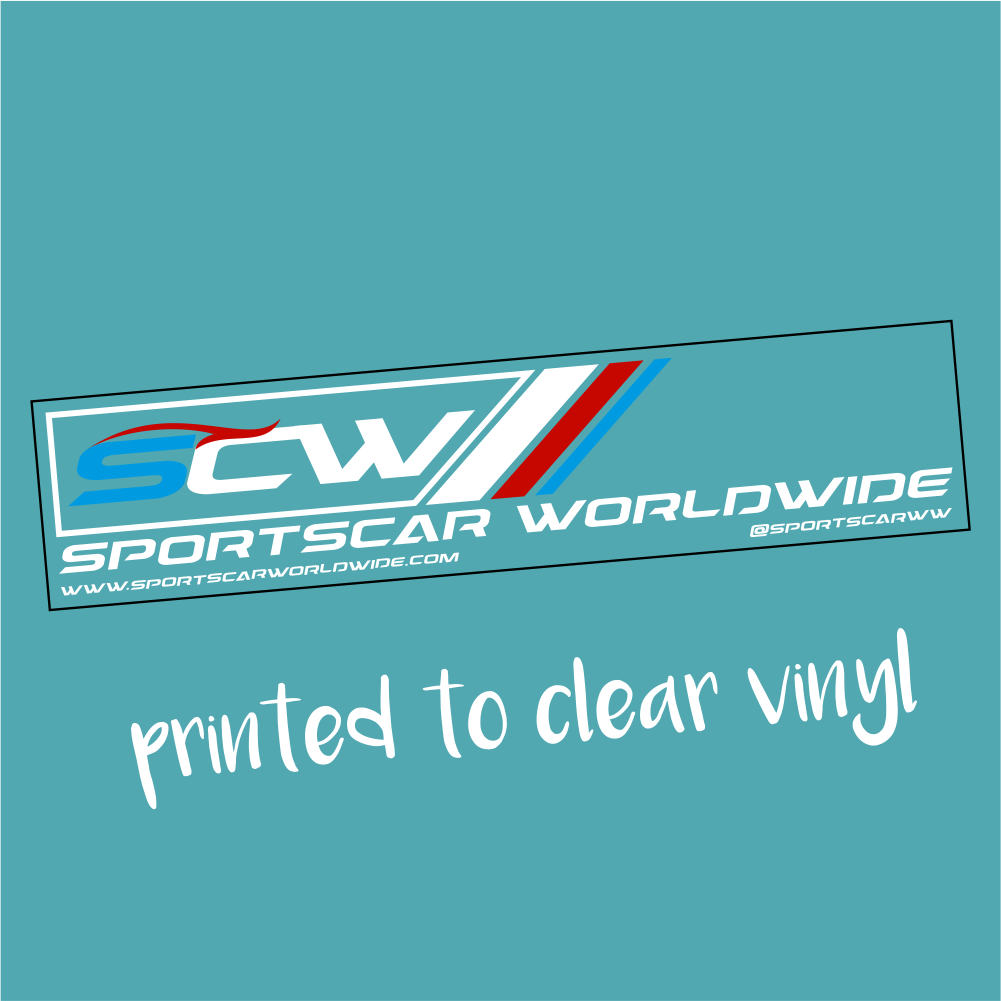 Sportscar Worldwide Sticker (Printed to clear) - Sportscar Worldwide - StickeredUp4LeMans